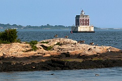 New London Ledge Light Near the Shore